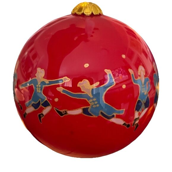 Dillard’s 12 Days of Christmas Ten Lords a Leaping Ornament Boxed EUC - Picture 7 of 8